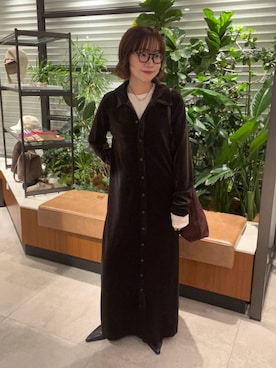 「アイテム（ワンピース）」を使った、saeさん（レディース・152cm）の秋コーディネート