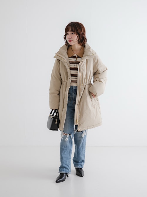 【美品・即購入OK】アーバンリサーチ スタンドカラーショートダウン　36 ブルー セール】スタンドカラードロストダウンコート（ダウンジャケット