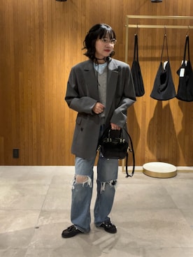 「アイテム（その他アウター）」を使った、saeさん（レディース・152cm）の秋コーディネート