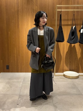 「アイテム（その他アウター）」を使った、saeさん（レディース・152cm）の秋コーディネート