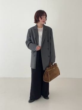 「アイテム（その他アウター）」を使った、saeさん（レディース・152cm）の秋コーディネート