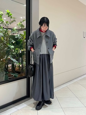 「MASTER&Co（マスターアンドコー）のアイテム（バッグ）」を使った、saeさん（レディース・152cm）の秋コーディネート