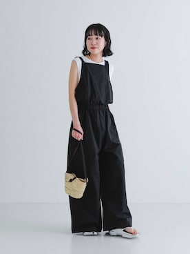 「URBAN RESEARCH（アーバンリサーチ）のアイテム（オールインワン・サロペット）」を使った、ysae0525さん（レディース・152cm）の夏コーディネート