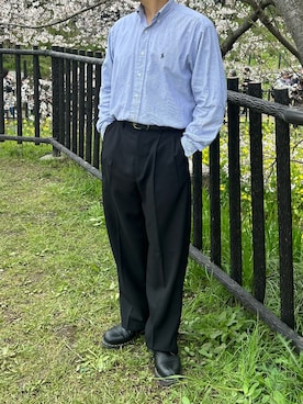 「ファッションの力を信じよう」｜「アイテム（ローファー）」を使った、baruwearさん（メンズ・173cm）の春コーディネート