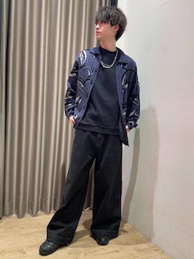 「JUNRED（ジュンレッド）のアイテム（カーディガン/ボレロ）」を使った、kazu822さん（メンズ・175cm）の春コーディネート
