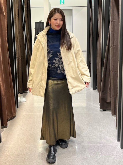 【極美品✨】AMERI 2WAY HAZE FLOWER BLOUSE Ameri（アメリ）の「2WAY HAZE FLOWER BLOUSE（シャツ/ブラウス