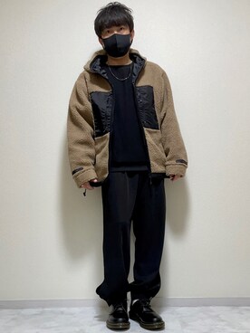 「DOOPZ（ドープス）のアイテム（ブルゾン）」を使った、DAiさん（メンズ・172cm）の秋コーディネート