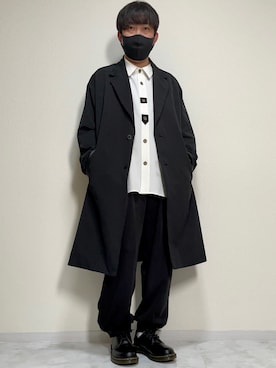 「EMMA  CLOTHES」｜「アイテム（チェスターコート）」を使った、DAiさん（メンズ・172cm）の春コーディネート