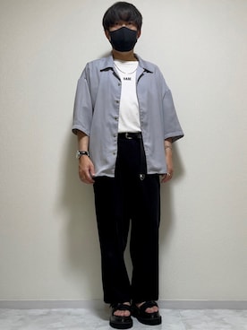 「ごきげんウィーク」｜「アイテム（スラックス）」を使った、DAiさん（メンズ・172cm）の春コーディネート