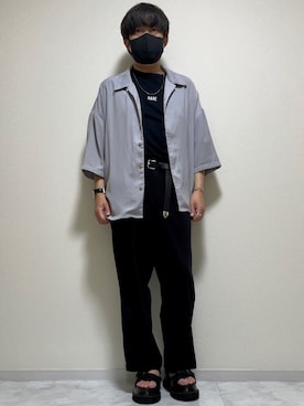 「春夏コーデ」｜「GU（ジーユー）のアイテム（ファッション雑貨）」を使った、DAiさん（メンズ・172cm）の夏コーディネート