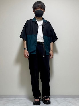 「ごきげんウィーク」｜「アイテム（スラックス）」を使った、DAiさん（メンズ・172cm）の春コーディネート
