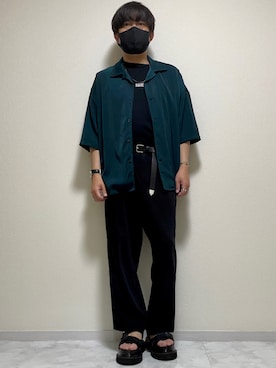 「ごきげんウィーク」｜「アイテム（スラックス）」を使った、DAiさん（メンズ・172cm）の春コーディネート
