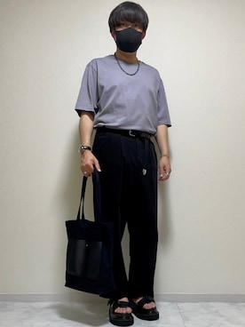 「春夏コーデ」｜「GU（ジーユー）のアイテム（ファッション雑貨）」を使った、DAiさん（メンズ・172cm）の春コーディネート
