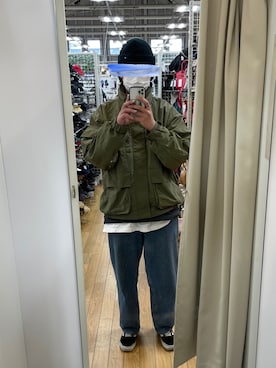 「Champion（チャンピオン）のアイテム（ニットキャップ/ビーニー）」を使った、koukiさん（メンズ・180cm）の春コーディネート