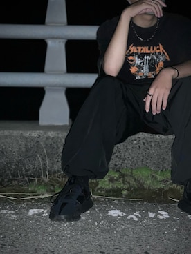「アイテム（カーゴパンツ）」を使った、harakaiさん（メンズ・173cm・10代）の夏コーディネート