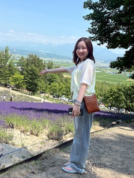 「A.P.C.（アーペーセー）のアイテム」を使った、LEOさん（レディース・157cm）の夏コーディネート