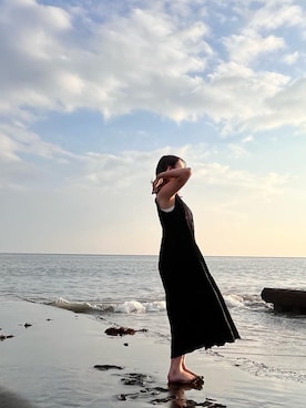 「ビーチサンダル」｜LEOさん（レディース・157cm・20代）の夏コーディネート