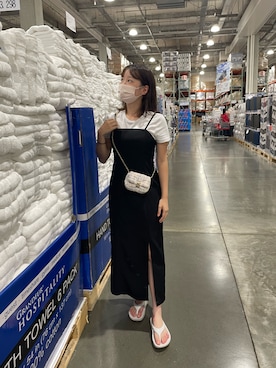 「ビーチサンダル」｜LEOさん（レディース・157cm・20代）の夏コーディネート