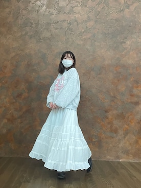 「Simplicite（サンプリシテ）のアイテム（スカート）」を使った、LEOさん（レディース・157cm）の秋コーディネート