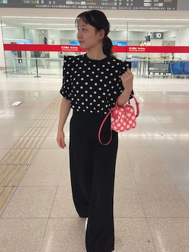 「DHOLIC（ディーホリック）のアイテム（パンツ）」を使った、LEOさん（レディース・157cm）の夏コーディネート