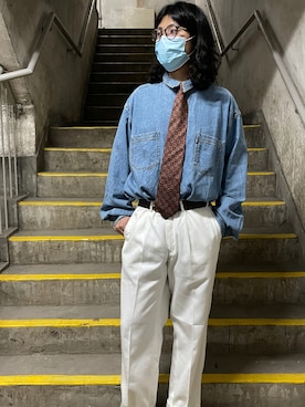 「vintage style」｜Chan Chan Pak Hinさん（メンズ・177cm）の春コーディネート