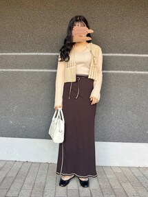 ベースレンジ　Brig Skirt リブロングスカート BASERANGE ベースレンジ ロングスカート BRIG SKIRT SKBR RIB