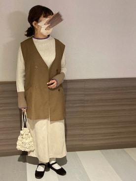 「FIKA（フィカ）のアイテム」を使った、おまめこさん（レディース・157cm）の秋コーディネート