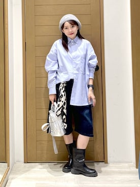 「アイテム（バンダナ/スカーフ）」を使った、haruna1028bfさん（レディース・158cm・30代）の秋コーディネート