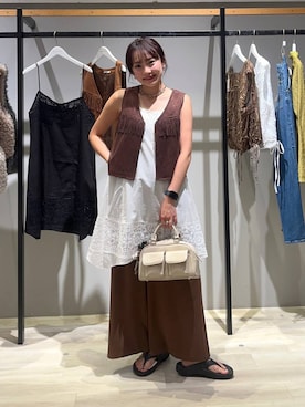 「アイテム（ワンピース）」を使った、haruna1028bfさん（レディース・158cm・30代）の夏コーディネート