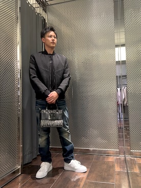 「アイテム（ハンドバッグ）」を使った、KAKERUさん（メンズ・170cm）の秋コーディネート