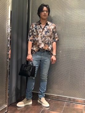 「ARMANI EXCHANGE（アルマーニエクスチェンジ）のアイテム」を使った、KAKERUさん（メンズ・170cm）の春コーディネート