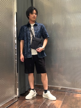 「ARMANI EXCHANGE（アルマーニエクスチェンジ）のアイテム」を使った、KAKERUさん（メンズ・170cm）の春コーディネート