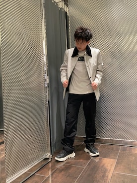 「ARMANI EXCHANGE（アルマーニエクスチェンジ）のアイテム」を使った、KAKERUさん（メンズ・170cm）の秋コーディネート