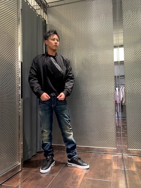 「アイテム（ボディバッグ/ウエストポーチ）」を使った、KAKERUさん（メンズ・170cm）の秋コーディネート