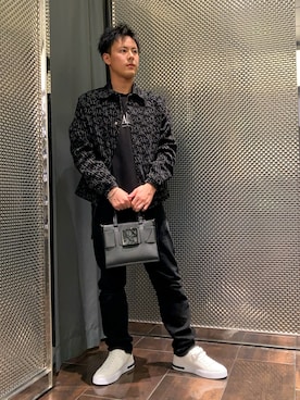 「アイテム（ハンドバッグ）」を使った、KAKERUさん（メンズ・170cm）の冬コーディネート