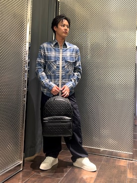 「armaniexchange」｜KAKERUさん（メンズ・170cm）の秋コーディネート