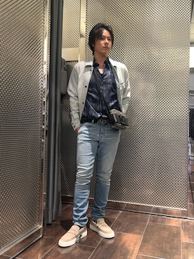 「ARMANI EXCHANGE（アルマーニエクスチェンジ）のアイテム」を使った、KAKERUさん（メンズ・170cm）の春コーディネート