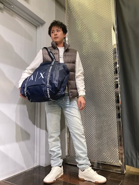 「アイテム（スウェット）」を使った、KAKERUさん（メンズ・170cm）の秋コーディネート