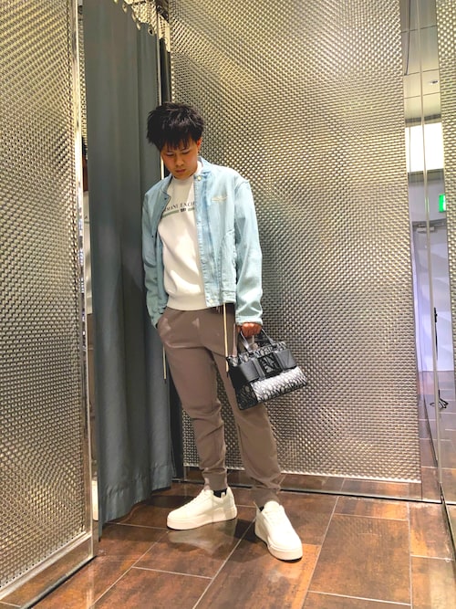 セール】【A|X アルマーニ エクスチェンジ】ヘリンボーンデニム