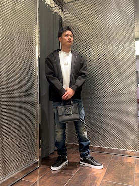 「アイテム（ハンドバッグ）」を使った、KAKERUさん（メンズ・170cm）の秋コーディネート