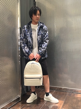 「ARMANI EXCHANGE（アルマーニエクスチェンジ）のアイテム」を使った、KAKERUさん（メンズ・170cm）の春コーディネート