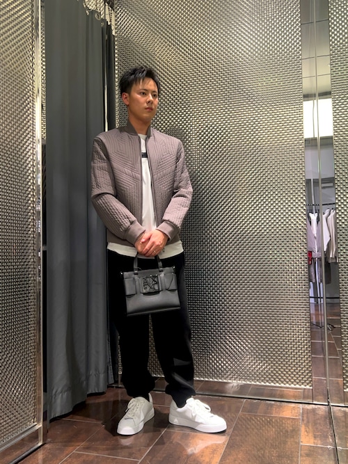 A|X アルマーニ エクスチェンジ】キルティング ボンバージャケット