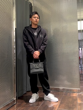 「アイテム（ハンドバッグ）」を使った、KAKERUさん（メンズ・170cm）の秋コーディネート