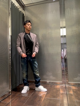 「アイテム（ボディバッグ/ウエストポーチ）」を使った、KAKERUさん（メンズ・170cm）の秋コーディネート