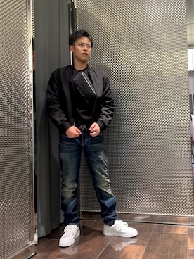 「アイテム（ボディバッグ/ウエストポーチ）」を使った、KAKERUさん（メンズ・170cm）の秋コーディネート