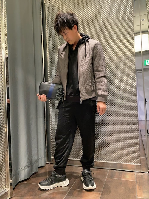 A|X アルマーニ エクスチェンジ】キルティング ボンバー