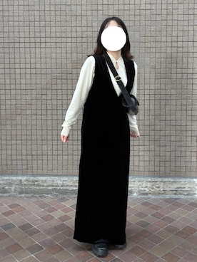 「ENOF（イナフ）のアイテム」を使った、SoRaさん（レディース・156cm）の冬コーディネート