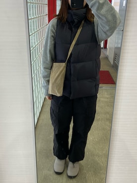 「シティーガール」｜「アイテム（ジャケット/アウター）」を使った、SoRaさん（レディース・156cm）の冬コーディネート