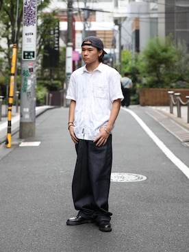 「Eddie Bauer（エディーバウアー）のアイテム」を使った、Haruto さん（メンズ・164cm）の秋コーディネート