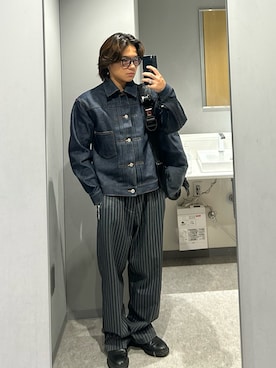 「アイテム（メッセンジャーバッグ）」を使った、Haruto さん（メンズ・164cm）の秋コーディネート